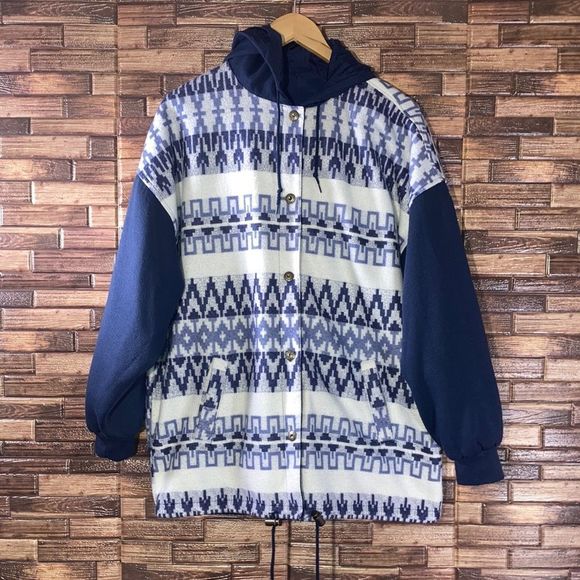 90’s Vintage Unisex Tribal Reversible Jacket Large/XL - Picture 1 of 11